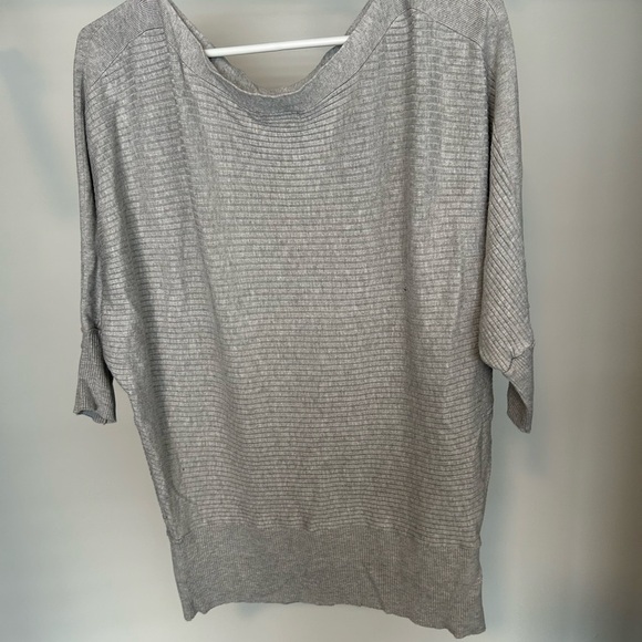 Dynamite Heather Gray Ribbed Top - Picture 3 of 4